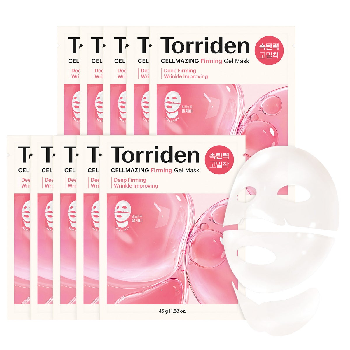 Torriden Cellmazing Firming Gel Mask, 10-pack
