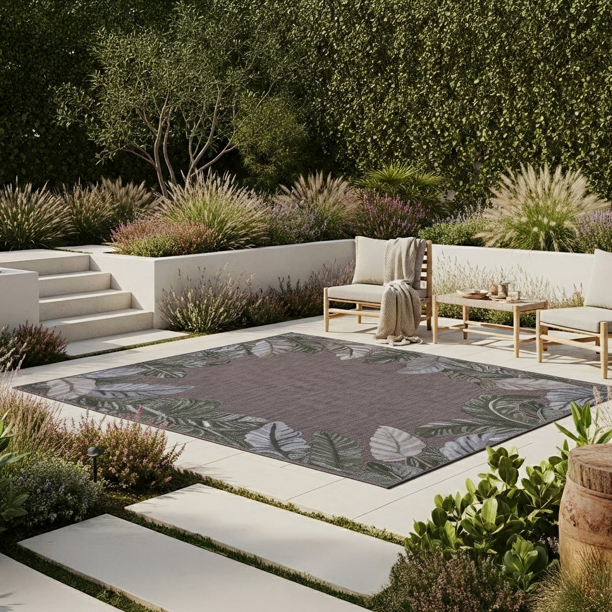 Laguna Indoor/Outdoor Area Rug, Molokai Natural, 7'10” x 10'