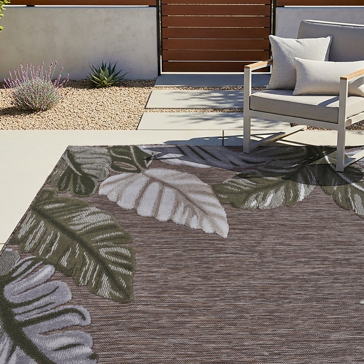Laguna Indoor/Outdoor Area Rug, Molokai Natural, 7'10” x 10'