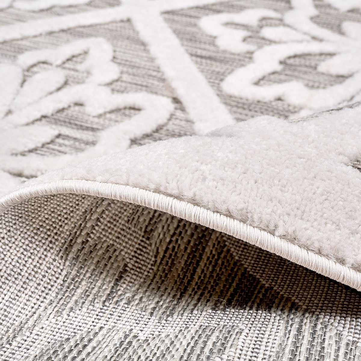 Laguna Indoor/Outdoor Area Rug, Bennet Gray Ivory, 7'10” x 10'