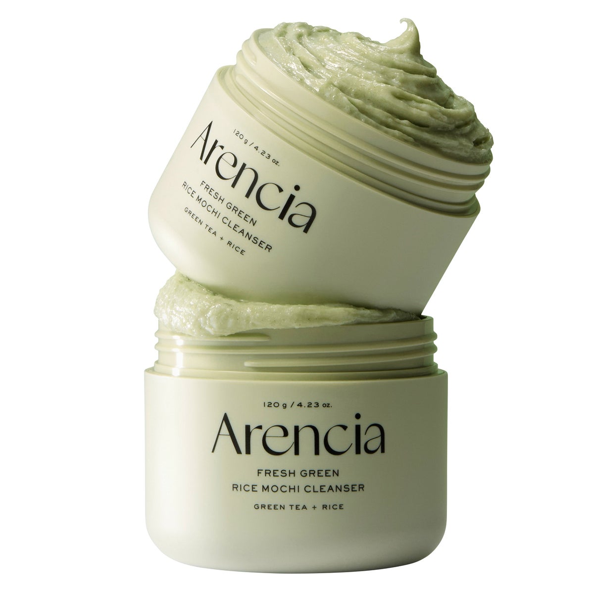 Arencia Fresh Green Rice Mochi Cleanser 4.23 fl oz, 2-pack