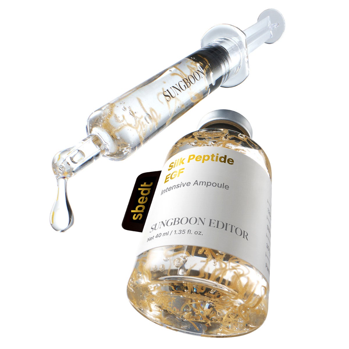 Sungboon Editor Silk Peptide EGF Intensive Ampoule, 1.35 fl oz, 2-pack