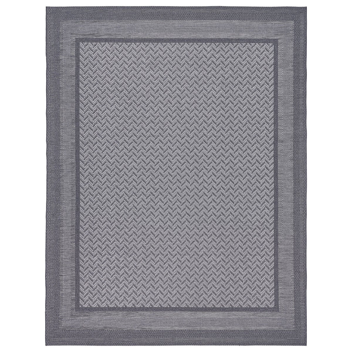 Laguna Indoor/Outdoor Area Rug, Daria Silver Iron, 7'10” x 10'