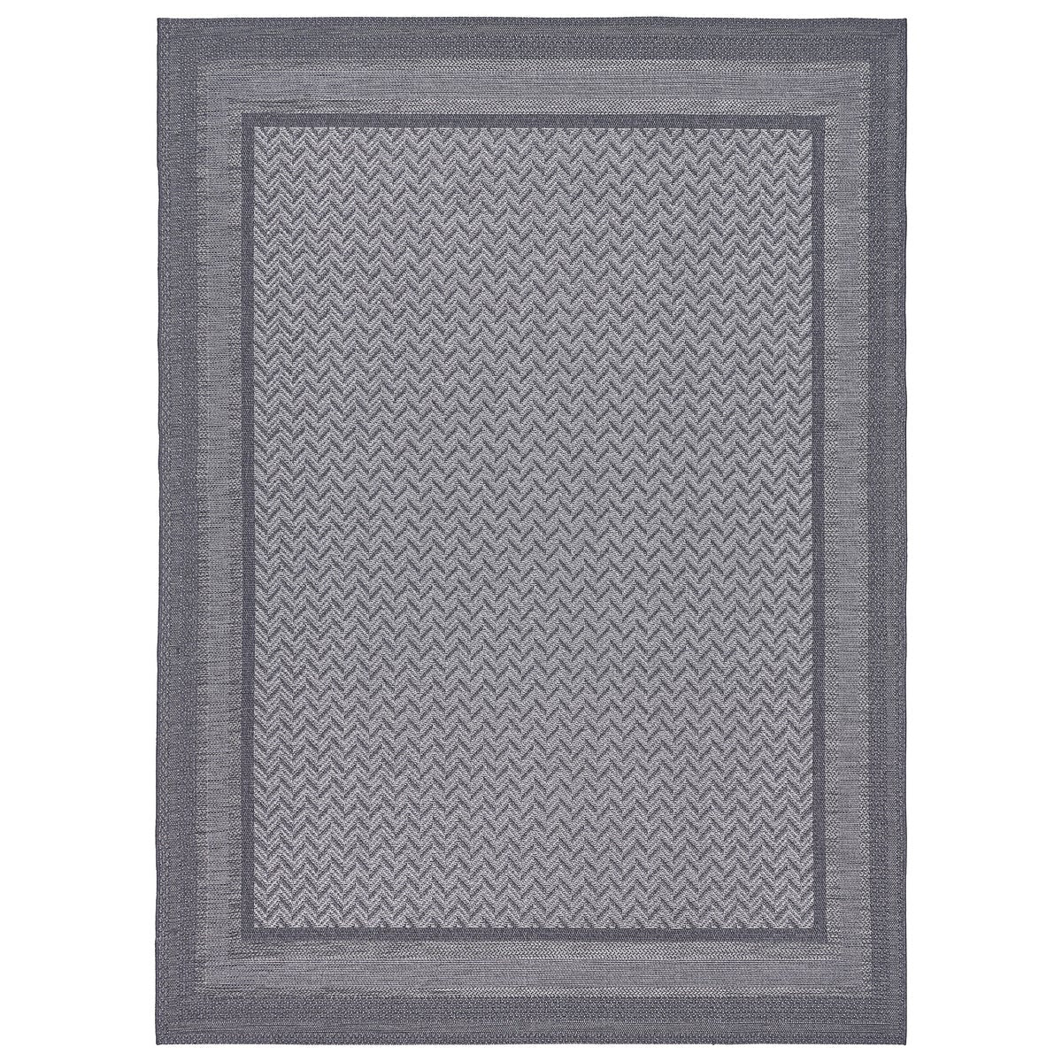 Laguna Indoor/Outdoor Area Rug, Daria Silver Iron, 5' x 7'