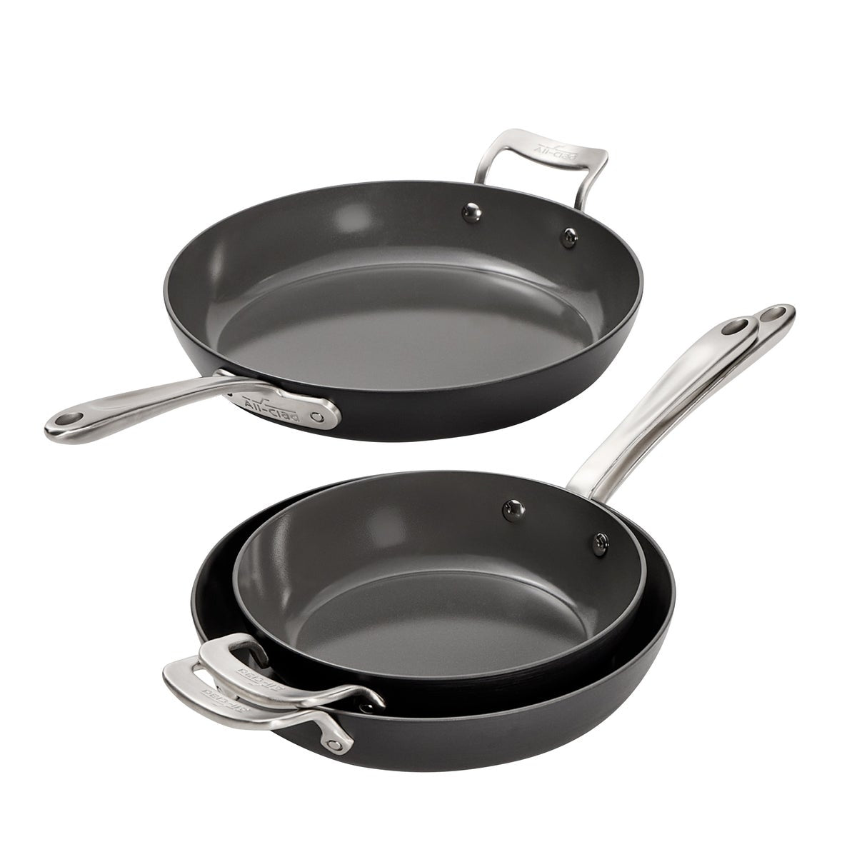 All-Clad Ceramic Nonstick Fry Pan Set, 3-piece
