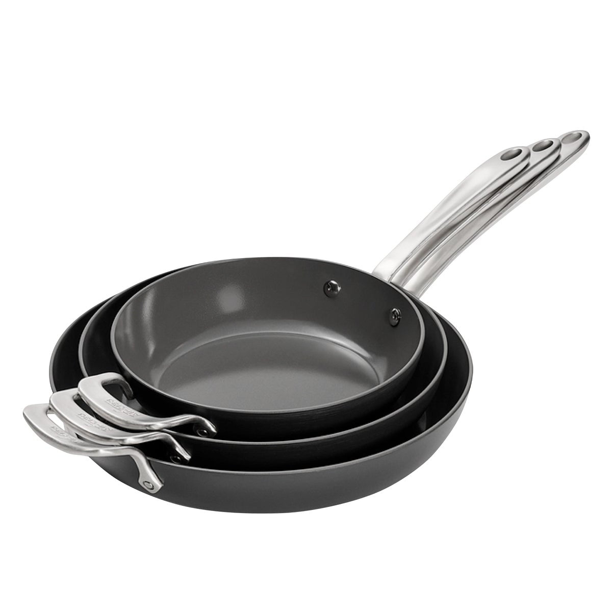 All-Clad Ceramic Nonstick Fry Pan Set, 3-piece