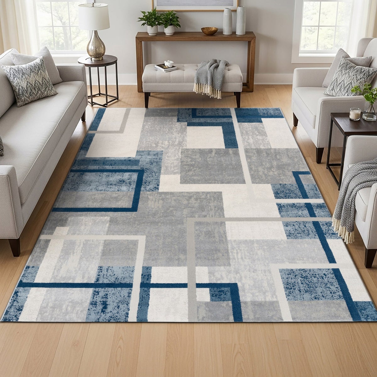 Eden Area Rug, Abstract Geo, 5'3" x 7'