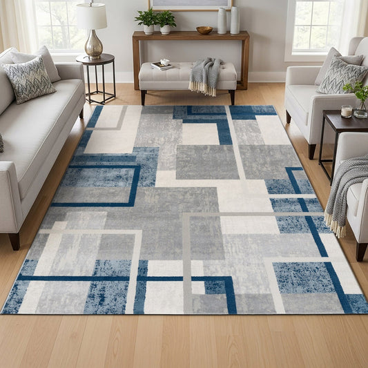 Eden Area Rug, Abstract Geo, 5'3" x 7'