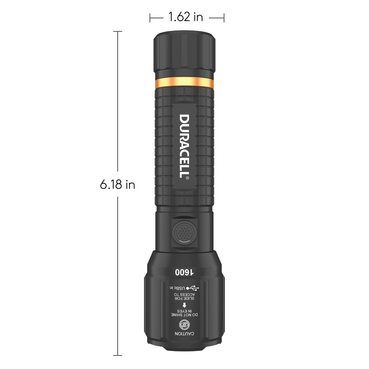 Duracell 1600 Lumen Hybrid Power LED Flashlight, 3-pack
