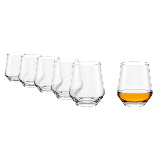 Stölzle Lausitz Revolution Whiskey Double Old-Fashioned Tumbler, Set of 6