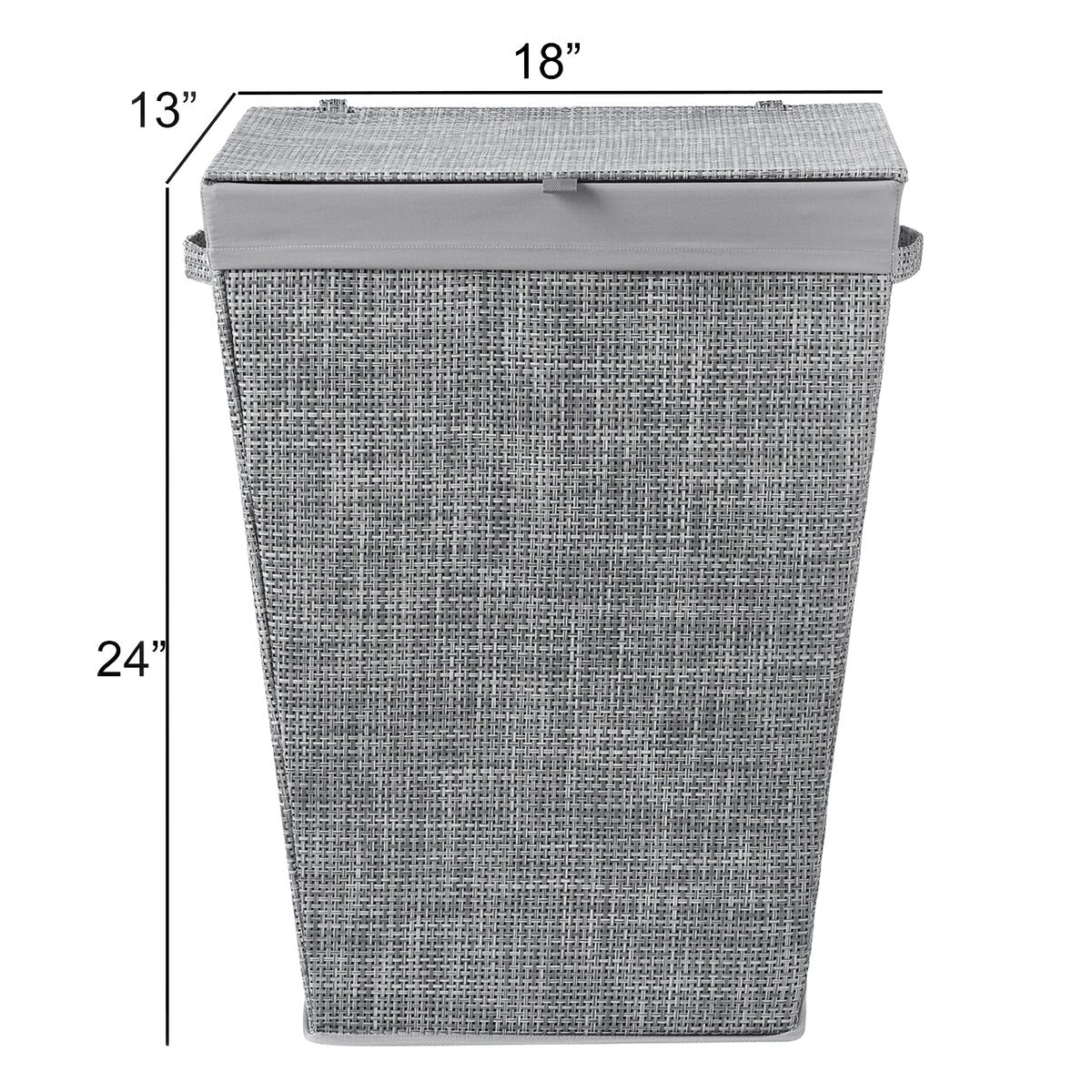 NEW - Rectangular Tapered Hampers, 2-pack In Grey