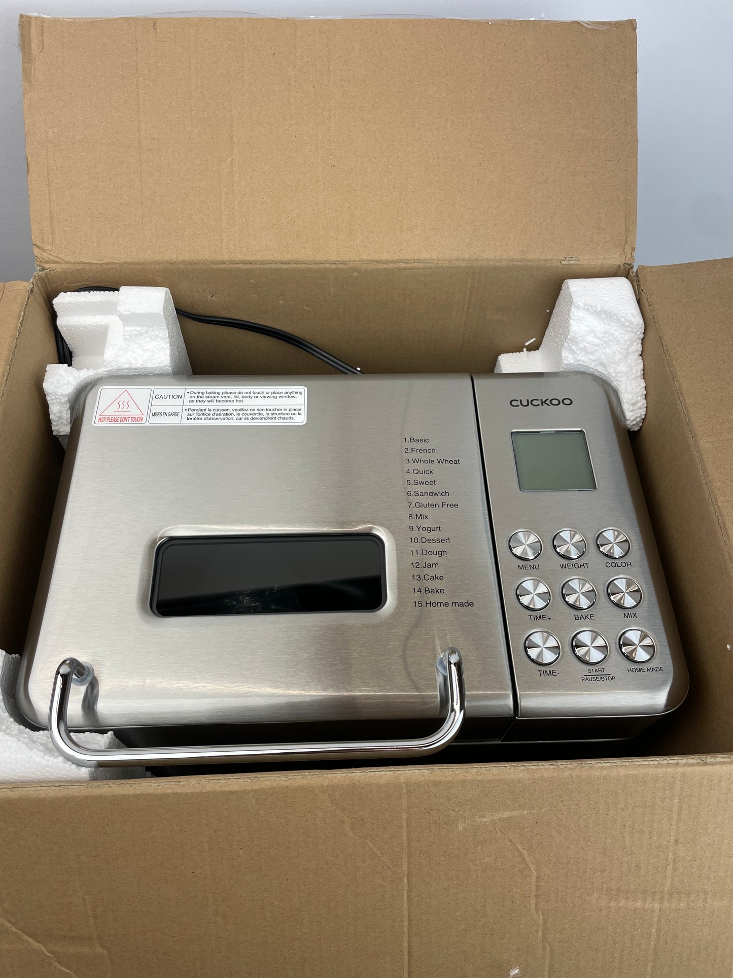 CUCKOO BREAD MAKER - Retail $89