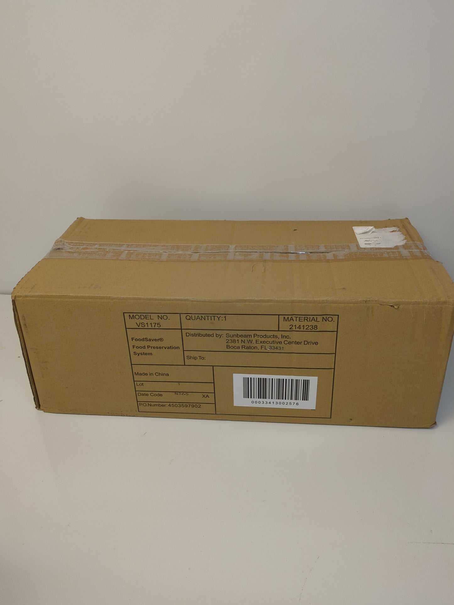 FOODSAVER SPACE SAVING - Retail $79