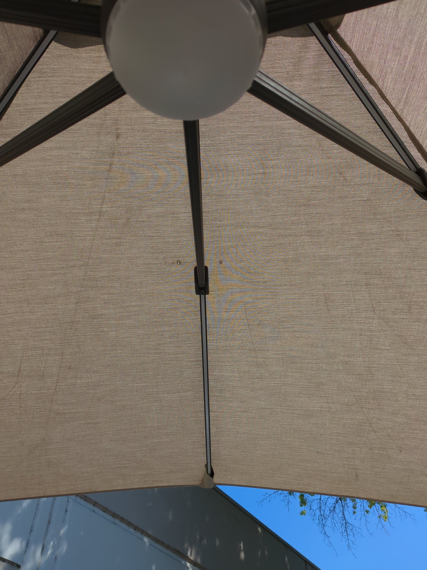 Costco - Seasons Sentry 10ft Square Solar LED Cantilever Umbrella B - Retail $699