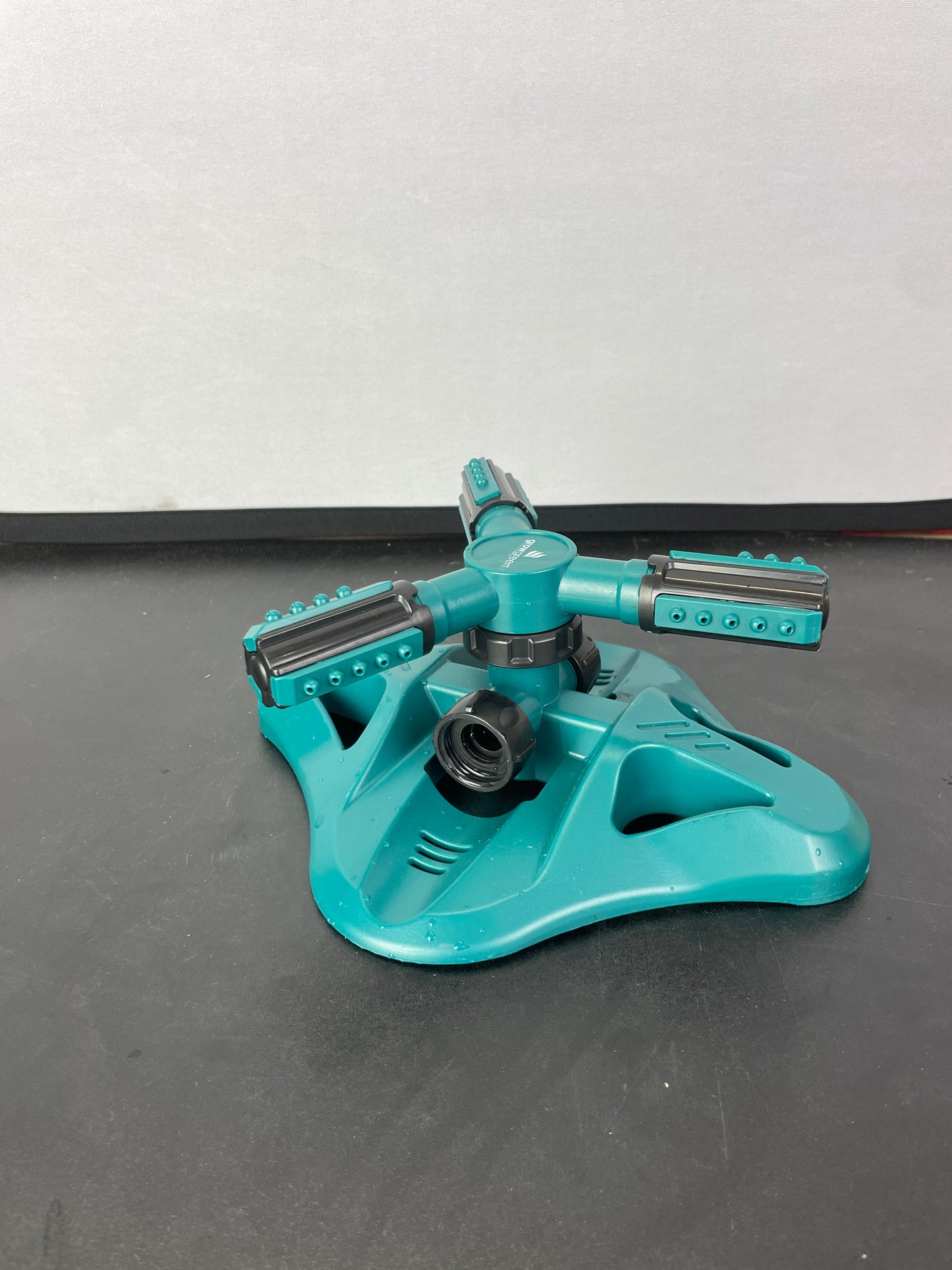 GrowGreen Sprinkler, Rotating Lawn Sprinkler, Large Area Coverage Garden Sprinklers, Strong Base with Brass Connectors - Retail $29