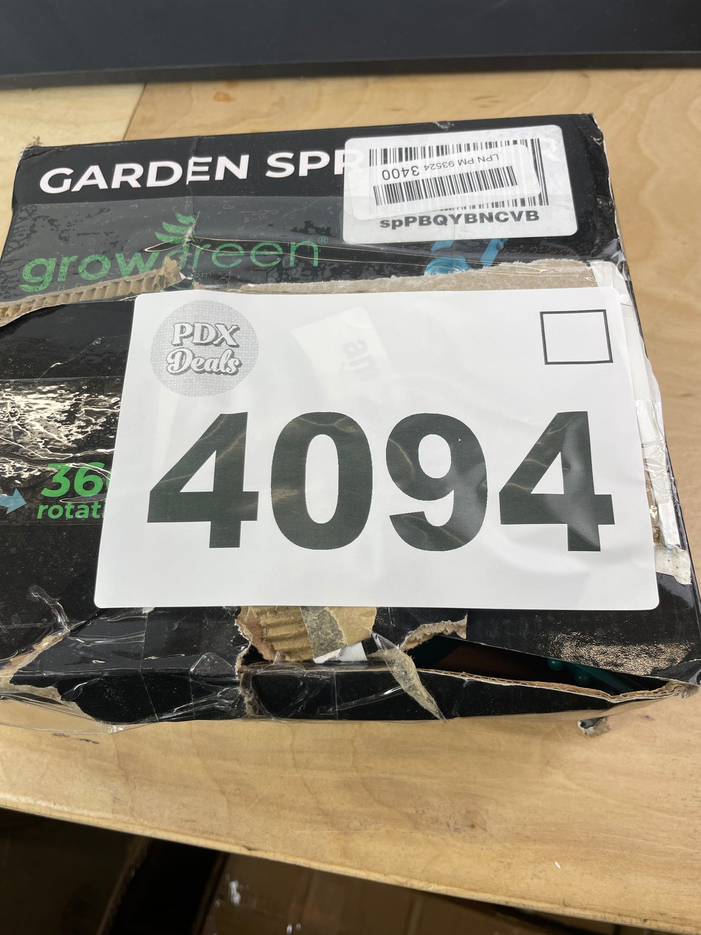 GrowGreen Sprinkler, Rotating Lawn Sprinkler, Large Area Coverage Garden Sprinklers, Strong Base with Brass Connectors - Retail $29