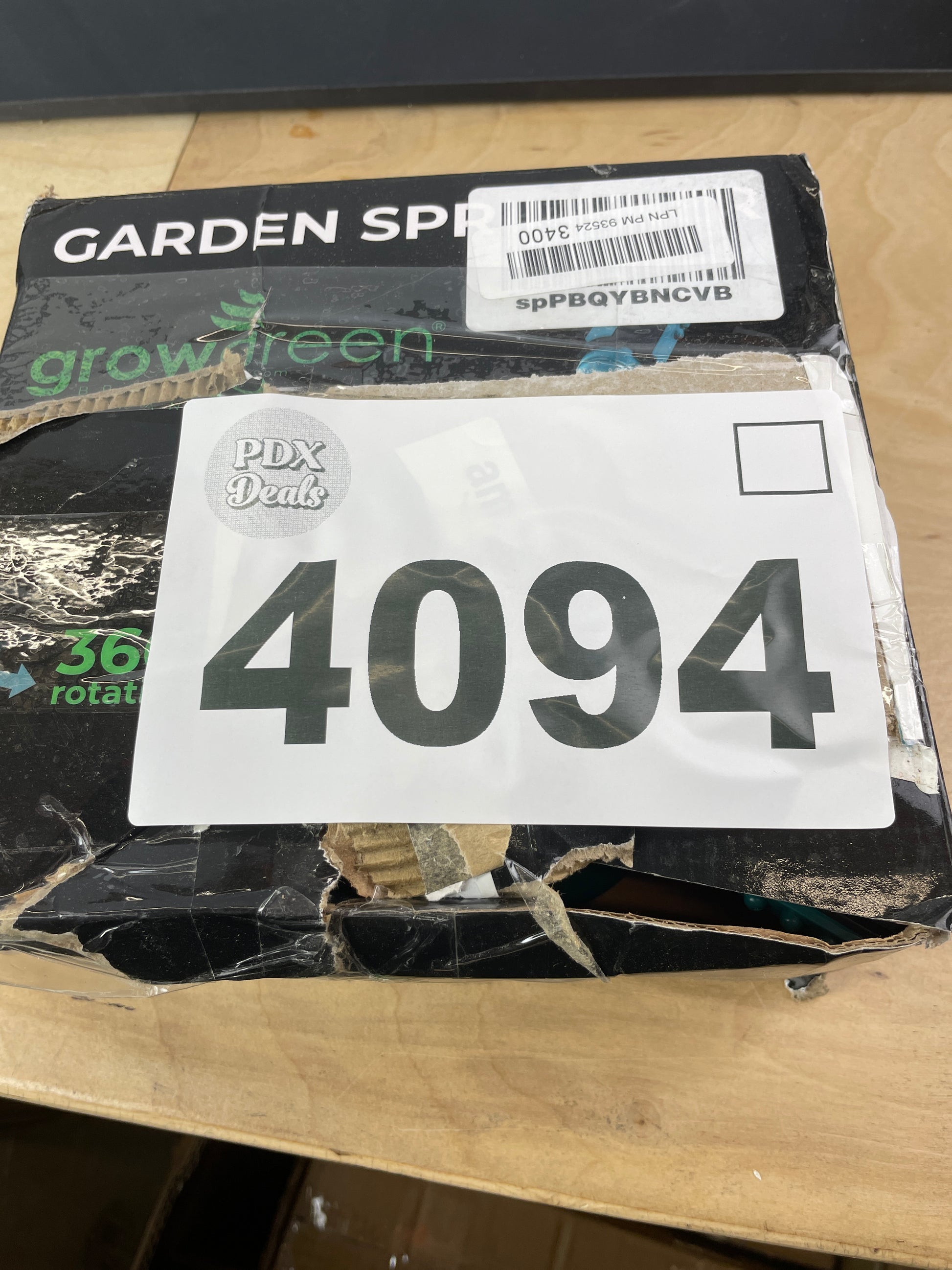 GrowGreen Sprinkler, Rotating Lawn Sprinkler, Large Area Coverage Garden Sprinklers, Strong Base with Brass Connectors - Retail $29