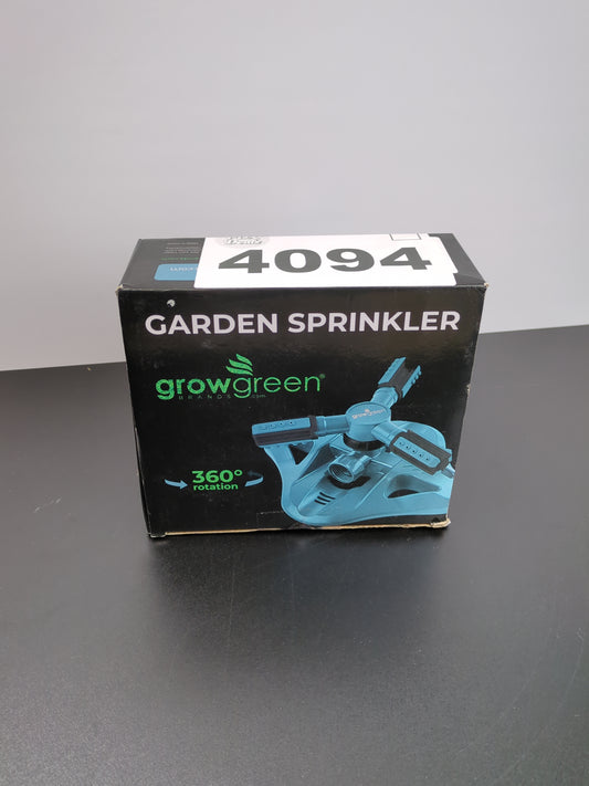 NEW - GrowGreen Sprinkler, Rotating Lawn Sprinkler, Large Area Coverage Garden Sprinklers, Strong Base with Brass Connectors - Retail $29