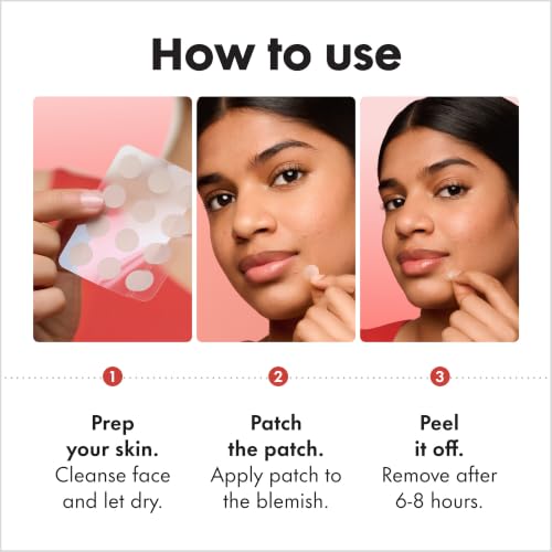 Mighty Patch Hero Cosmetics Original Nighttime Acne Pimple Patches, 72 Ct