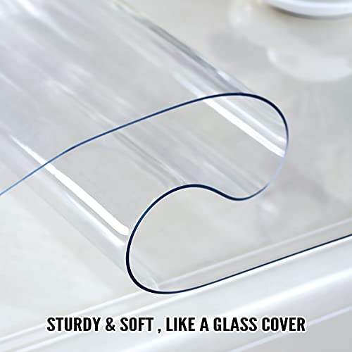 Royhom Clear Table Protector 20 x 60 Inch, 2mm Plastic Table Cover