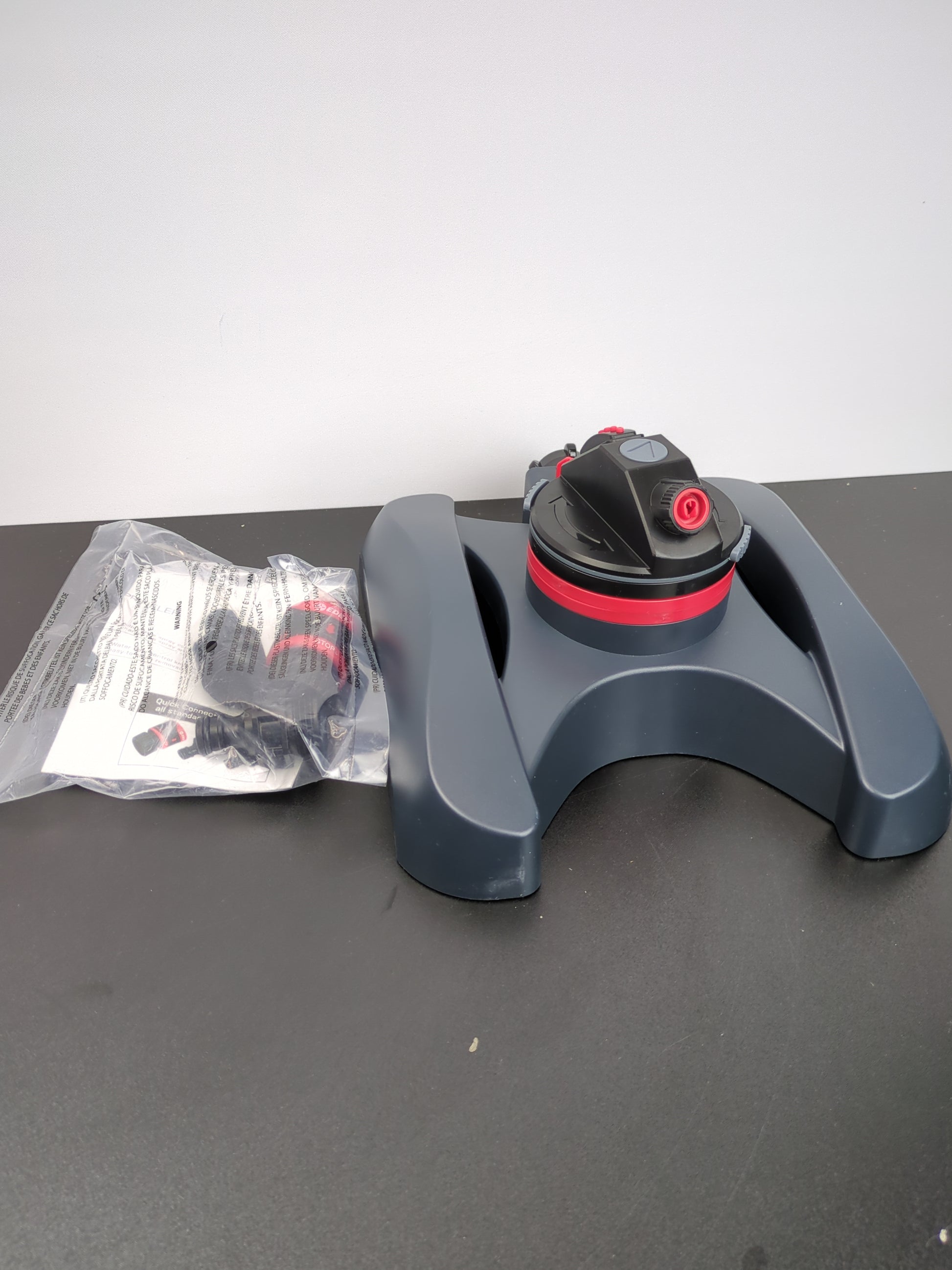 Eden 94134 2-Pattern Turbo Gear Drive Sprinkler for Yard w/Quick Connect Starter Kit Flow Control with Removable Filter, 360 Degree Coverage - Retail $26