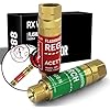 RX WELD Oxygen Acetylene Flashback Arrestors Set Regulator End - Standard "B" 9/16-18UNF Threads Size