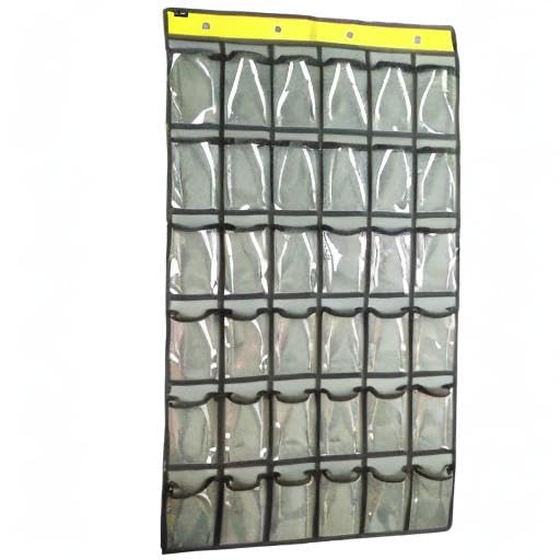 Classroom Cell Phones Organizer Calculators Holder Over Door Hanging Jewelry Organizer Closet Underwear Sock Storage with 36 Clear Pockets