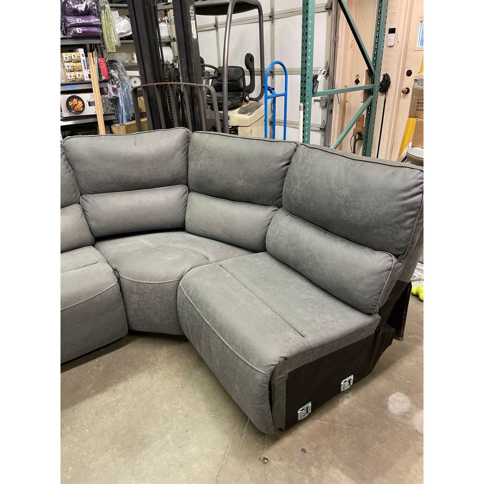 Costco - Sweeney 5-piece Fabric Power Reclining Sectional with Power Headrests
