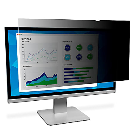 3M Privacy Filter Screen for Monitors, 21.5" Full Screen, 16:9 Aspect Ratio, Reduces Blue Light, Anti-Glare - Retail $90