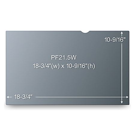 3M Privacy Filter Screen for Monitors, 21.5" Full Screen, 16:9 Aspect Ratio, Reduces Blue Light, Anti-Glare - Retail $90