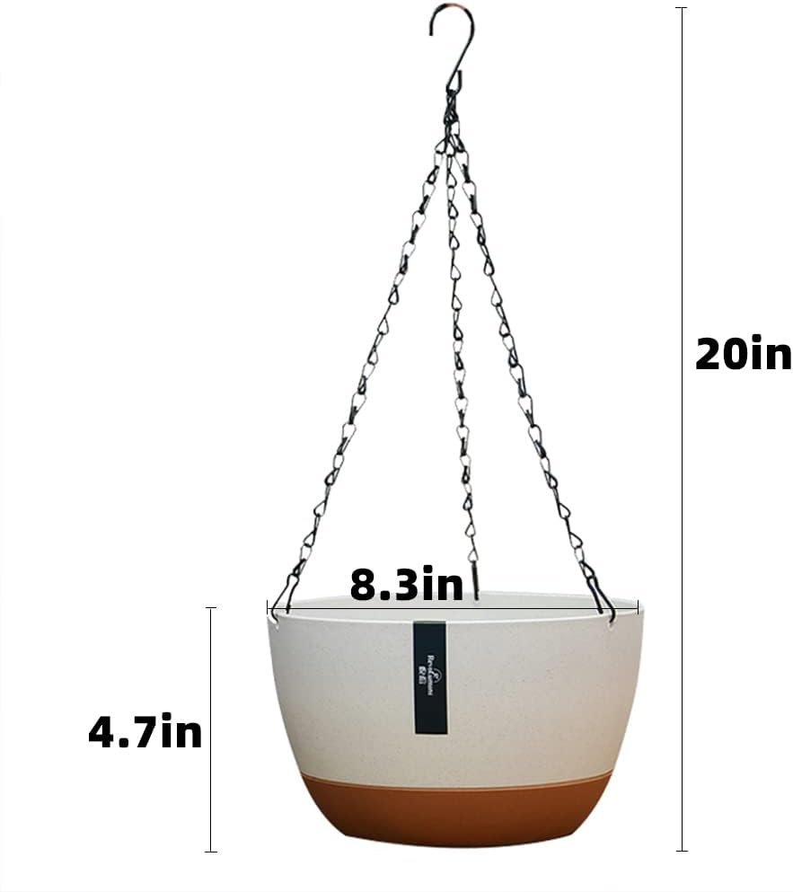 Modern Hanging Planter Pot – Indoor & Outdoor with Drainage