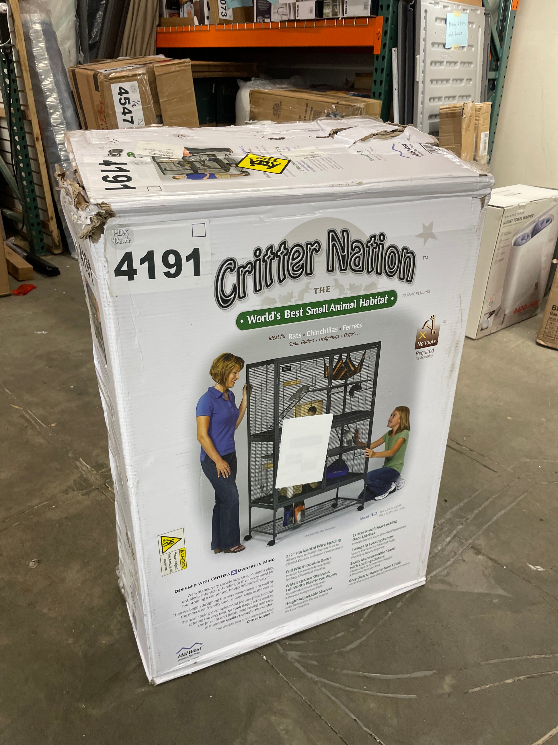 MidWest Homes for Pets Deluxe Critter Nation Double Unit Small Animal Cage (Model 162) - Retail $310