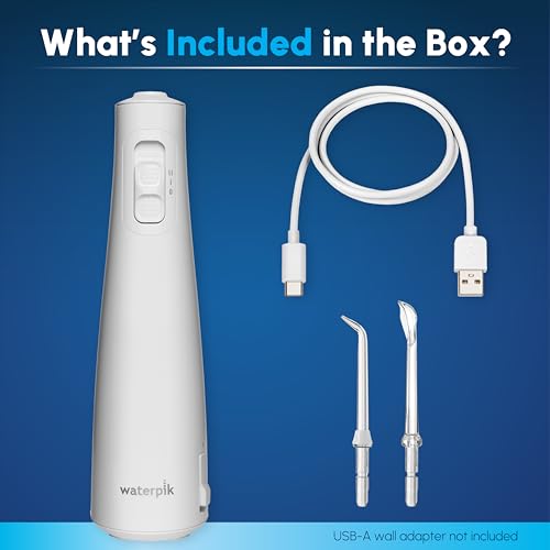 Waterpik Cordless Pulse 3100 Portable Water Flosser, Rechargeable, White