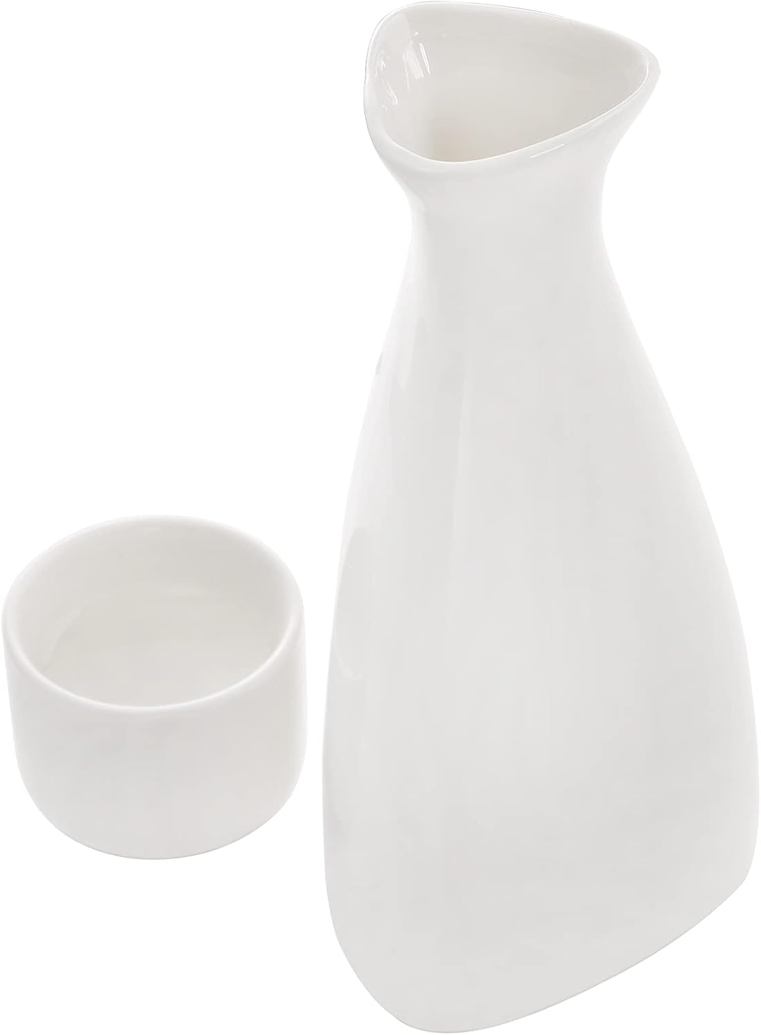Tosnail 7 Pieces Ceramic Japanese Sake Set, 1 Serving Carafe and 6 Cups