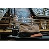 Barebones Neelum Zipper Pouch: Stylish Tool Bag & Travel Bag for Office Supplies, Makeup, and Chargers – Versatile Pencil Pouch with Durable Waxed Canvas and Water-Resistant Design (Small)