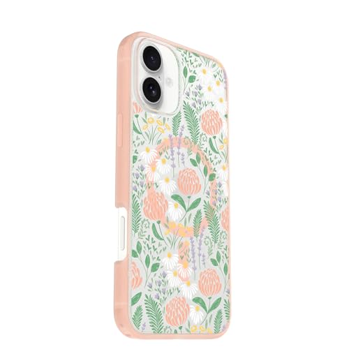 OtterBox iPhone 16 Plus Symmetry Series Clear Case - Peachy Bloom Pink
