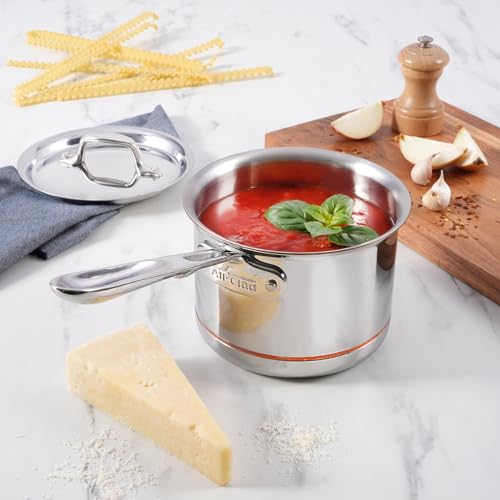 All-Clad Copper Core Stainless 2 Qt Saucepan with Lid, Made in the USA
