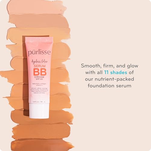 pūrlisse Ageless Glow Serum BB Cream SPF 40 - Light Medium (1.4 oz