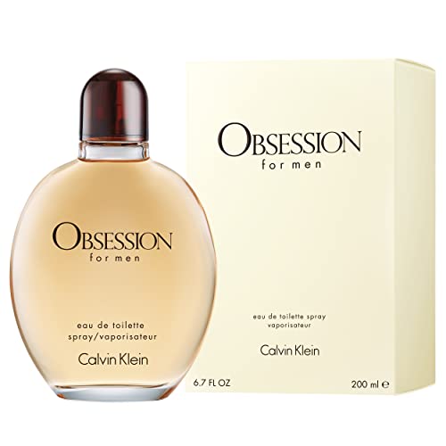 Calvin Klein Obsession for Men Eau de Toilette – Ambery Men's Cologne – With Notes of Bergamot, Mandarin, Lavender & Musk – Long Lasting Fragrance