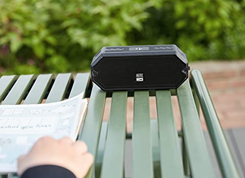 Altec Lansing - HydraBlast Wireless Portable Bluetooth Speaker, IP67 Waterproof for Parties, USB C Rechargeable Outdoor Speakers with Built in Phone Charger and LED Lights, 20 Hour Playtime
