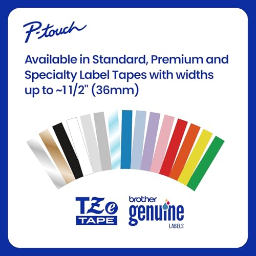 Brother Genuine P-Touch, TZe-231 2 Pack Tape (TZE2312PK) ½”(0.47”) x 26.2 ft. (8m) Laminated P-Touch Tape, Black on White (Pack of 2)