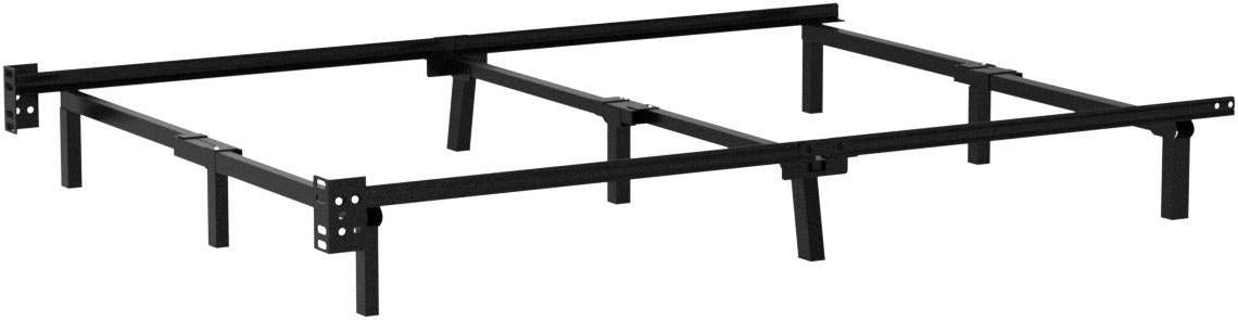 NEW - ZINUS QUEEN Compack Metal Bed Frame, 7 Inch Support for Box Spring and Mattress Set, Black, Queen - Retail $55