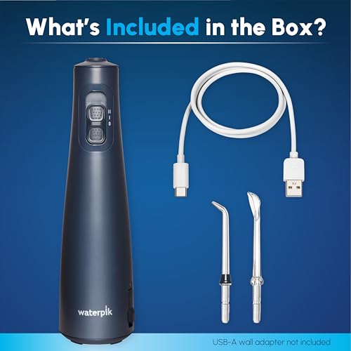 Waterpik Cordless Pulse 3100 Portable Water Flosser, Rechargeable, Blue