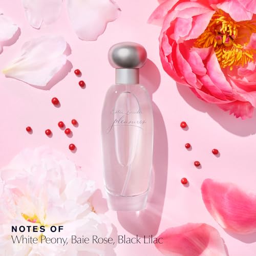 Estée Lauder Pleasures Eau de Parfum Spray with Notes of Lilies, White Peonies & Jasmine | Floral Perfume for Women | Perfumes for Women