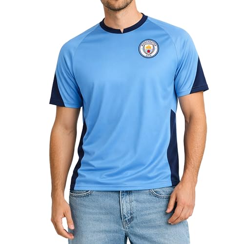 Manchester City LARGE Fc Game Day Jersey Inspired Polyshirt Shirt