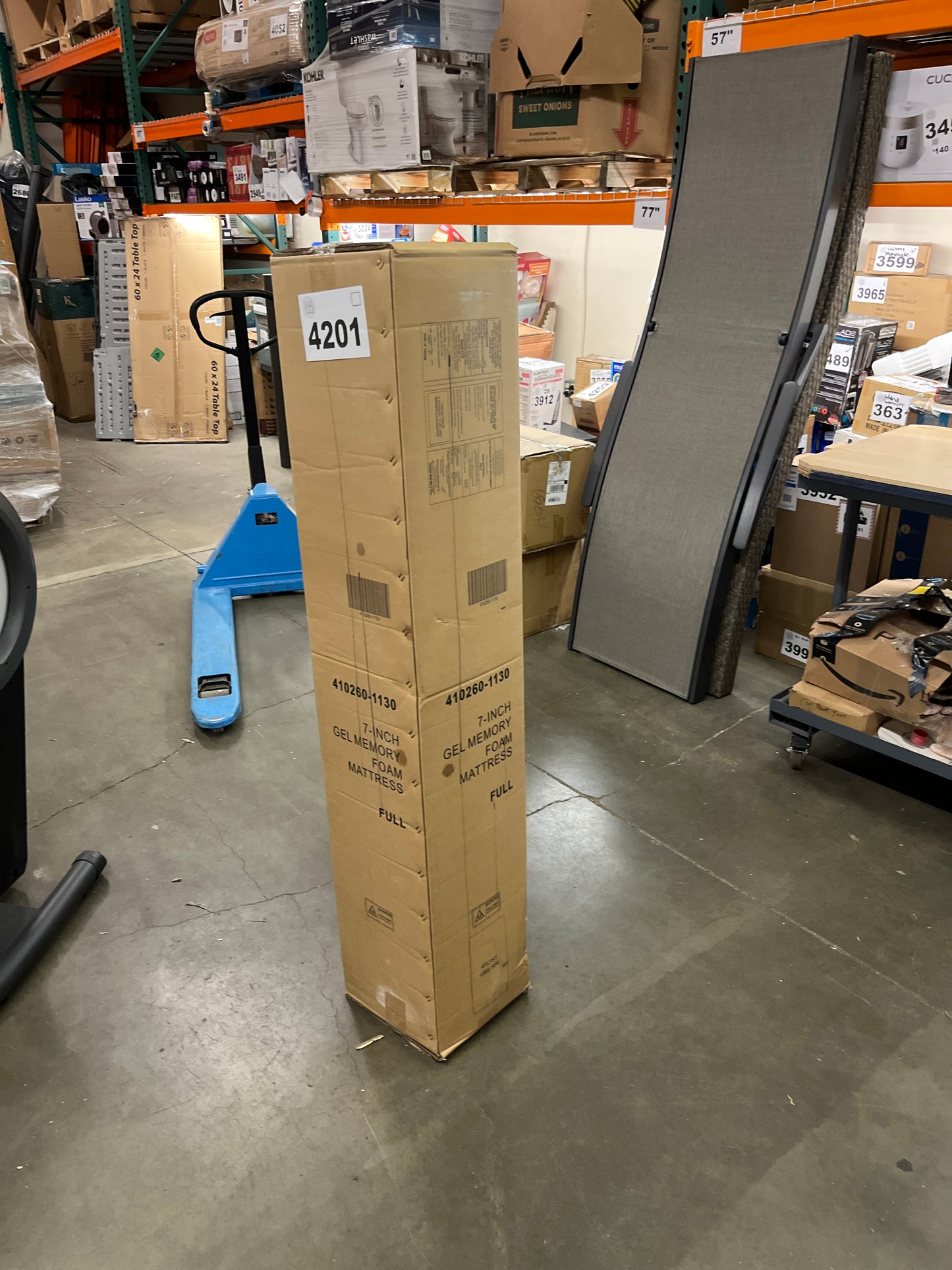 Classic Brands Classic Gel Memory Foam 7-Inch Mattress, Full - Retail $0