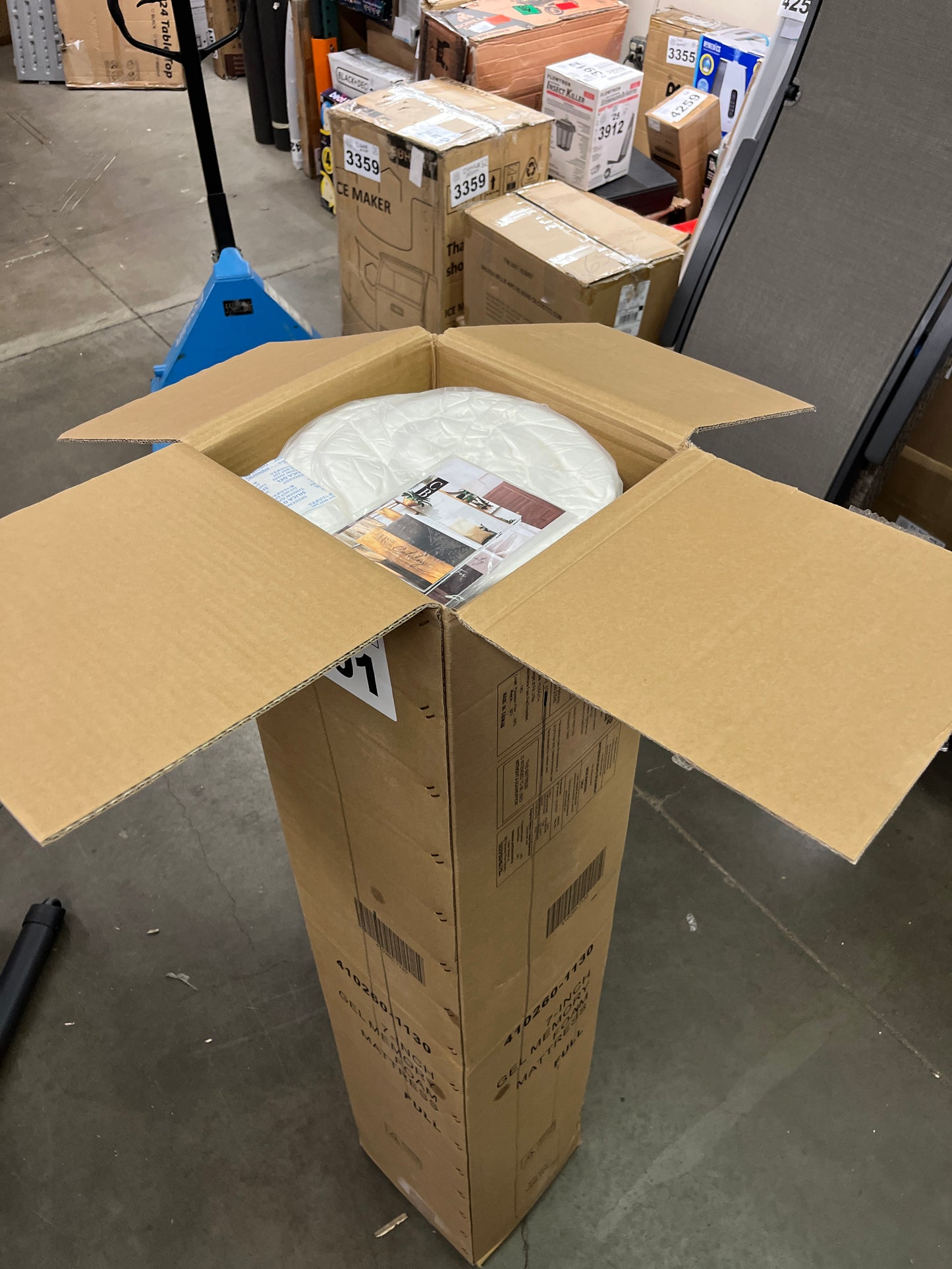 Classic Brands Classic Gel Memory Foam 7-Inch Mattress, Full - Retail $0