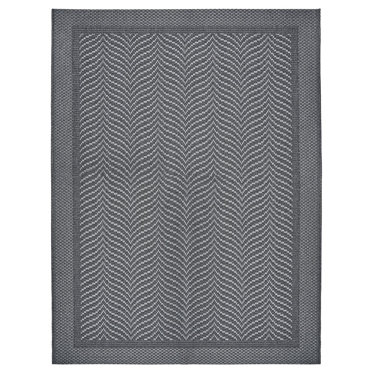 Laguna Indoor/Outdoor Area Rug, Aditi Silver Iron, 5' x 7'