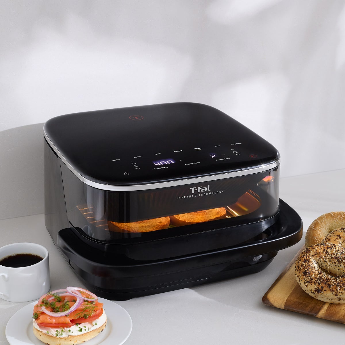 T-fal Surface XXL 6.3 Qt Infrared Air Fryer, 1800W, No Preheat, Black
