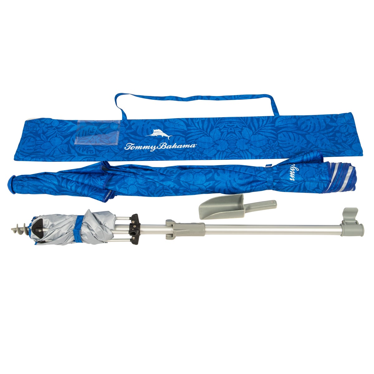 Tommy Bahama 7.5ft Beach Umbrella With Anchorx+